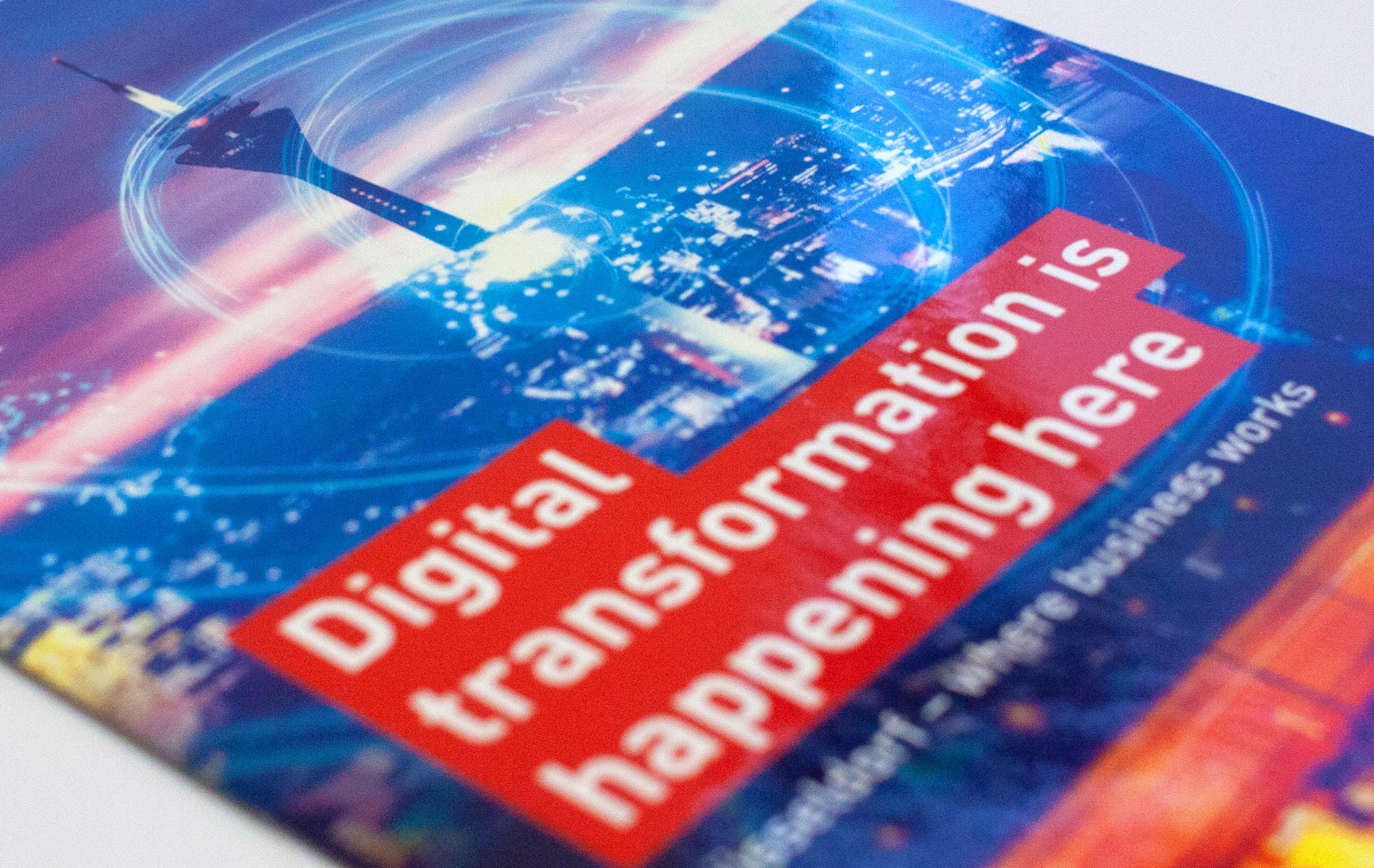 Broschüre Digitalisierung: Close-up Titel