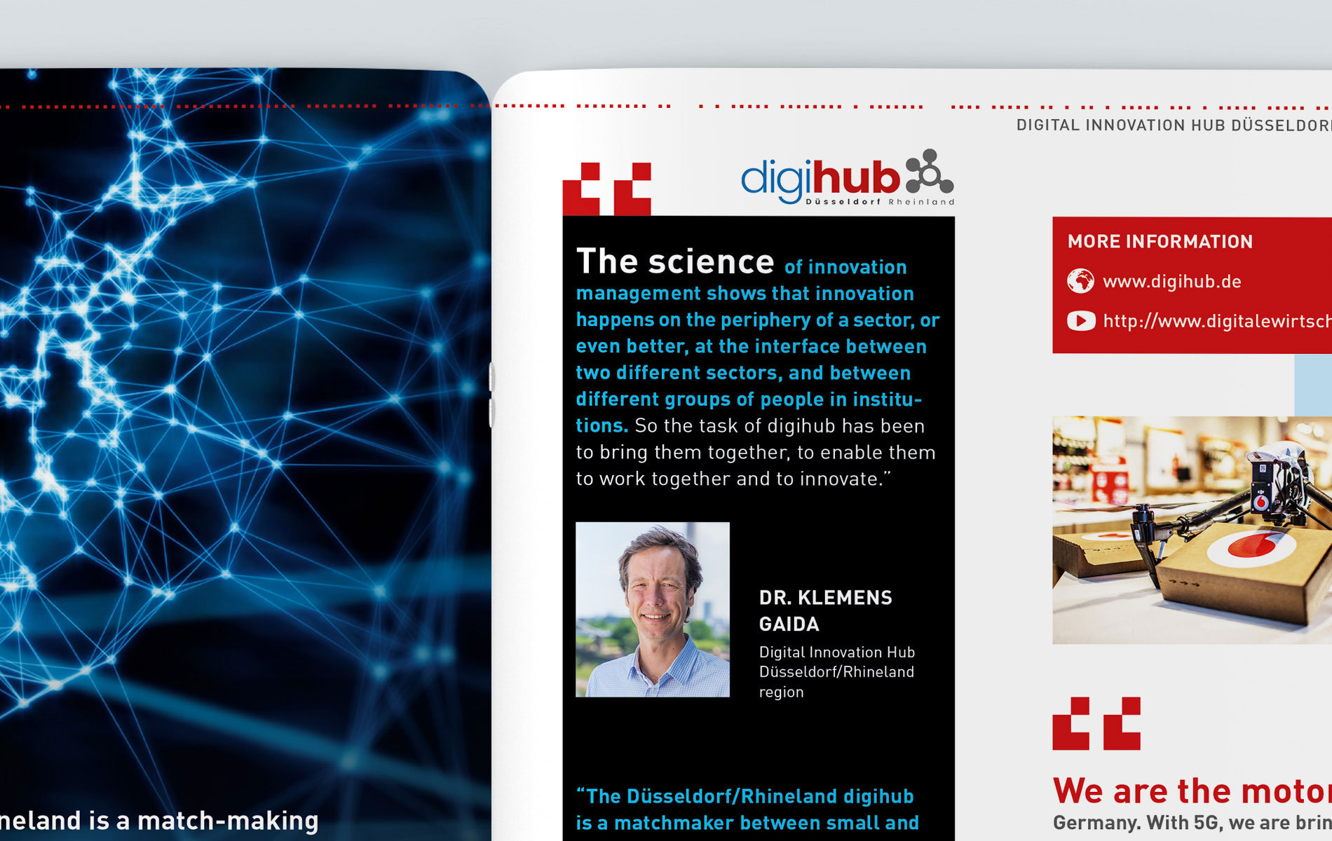 Broschüre Digitalisierung: Close-up Innenseite
