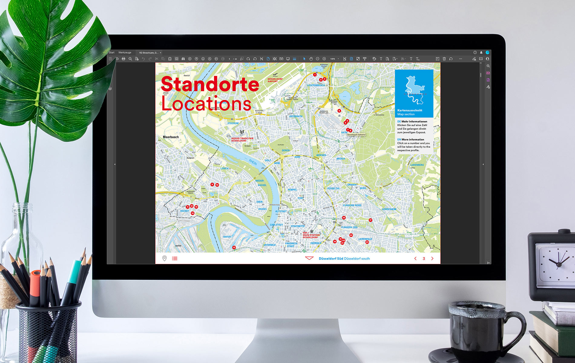 business parks: Ansicht am Monitor