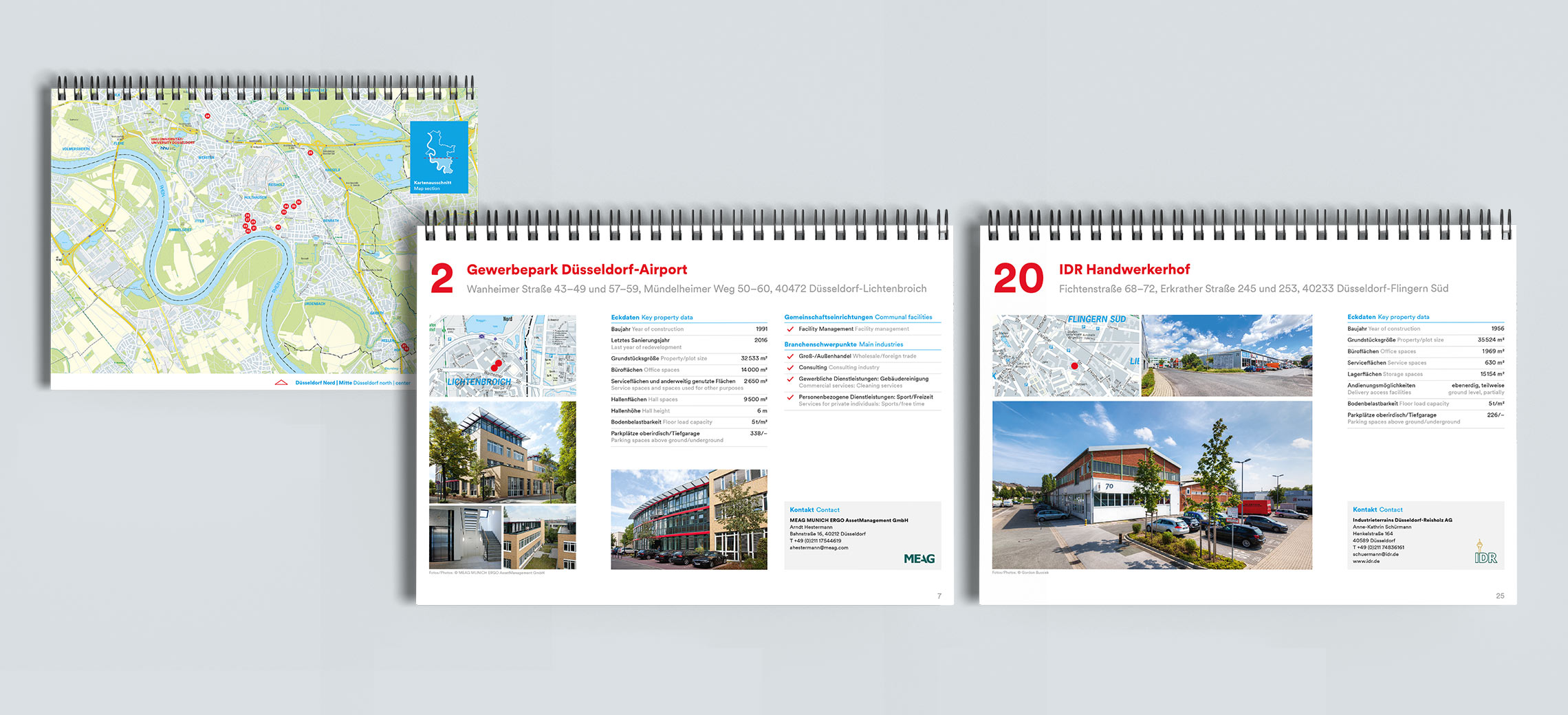 business parks: Karte und Portfolio