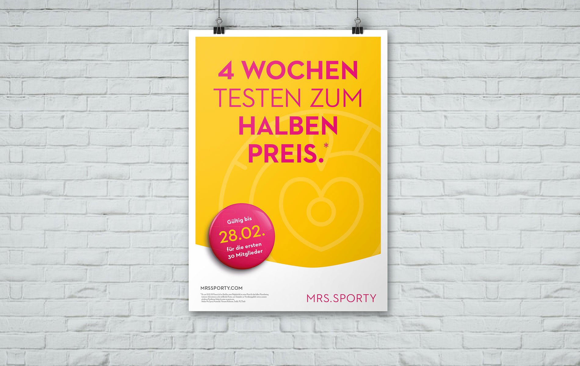 Mrs.Sporty Verkaufskampagne: Plakatreihe