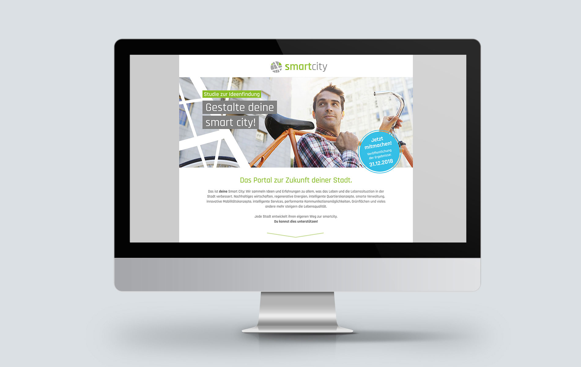 smartcity: Website Startseite